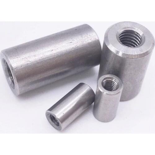 Wkooa M8x12x30 Round Coupling Nuts Long Nut Threads