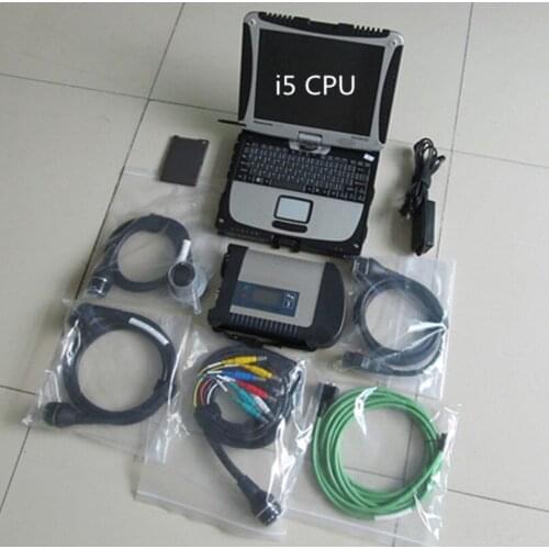 Mb star c4 with new software 2020.12 ssd 360gb with CF-19 military laptop 4g mb sd connect diagnostic tool