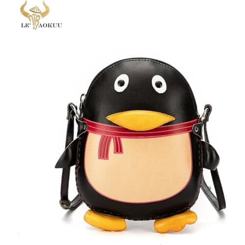 Fashion Thick Leather Brand Luxury Ladies Cute Small Purse and handbag Shoulder bag Women Designer female Phone Pouch Animal bag