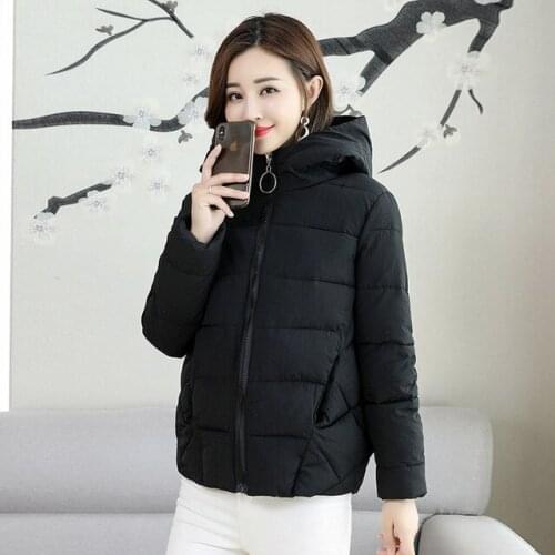 2020 New Fashion Autumn Winter Women Parka Down Cotton Padded Slim Coat Hooded Jacket Warm Female Ladies Outwear Plus Size 6XL