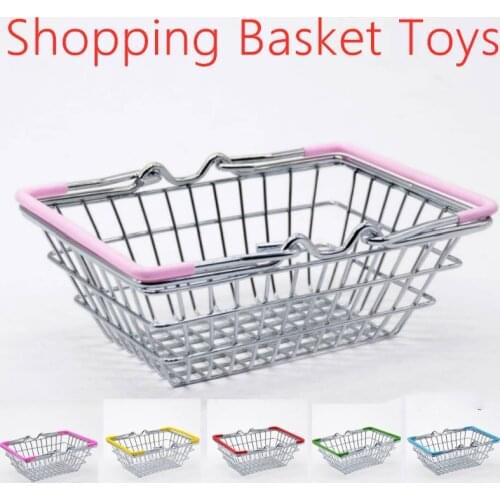 New Arrival Pretend Play Groceries Toys Market Shopping Basket Big Small Kids Gift Present