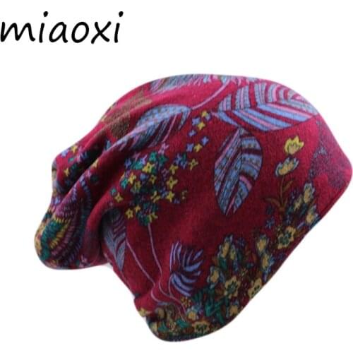 Miaoxi New Top Fashion Girls Hat Women Autumn Cap Scarf 2 Used Casual Knitted Warm Beanies Female Polyester Bonnet Spring Gorros