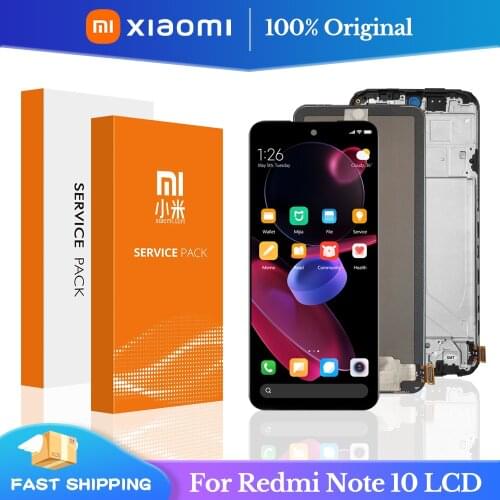 6.43'' Original For Xiaomi Redmi Note 10 LCD With Touch Screen Digitizer For Redmi Note10 lcd M2101K7AI, M2101K7AG Display