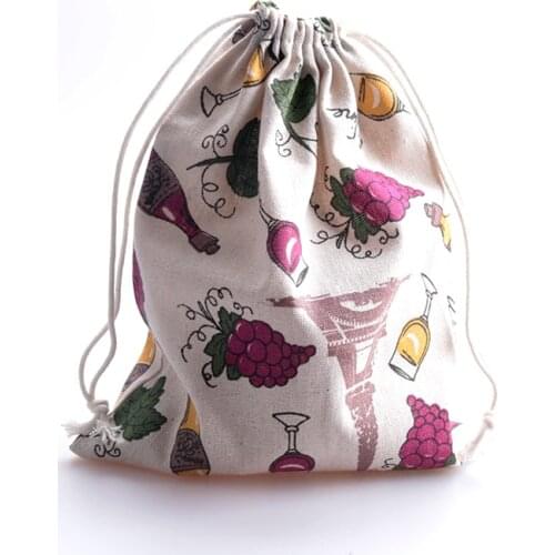 50pcs/lot Linen Cotton Gift Bag 14x16cm (5.5"x6.3") Party Wedding Favor Muslin Pouch Jewelry Bracelet Gifts Packaging Bags