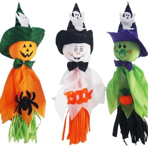35*16cm Halloween Ghost Tassel Pendant Hanging Drop Horror Decorations For Home Halloween Specter Party