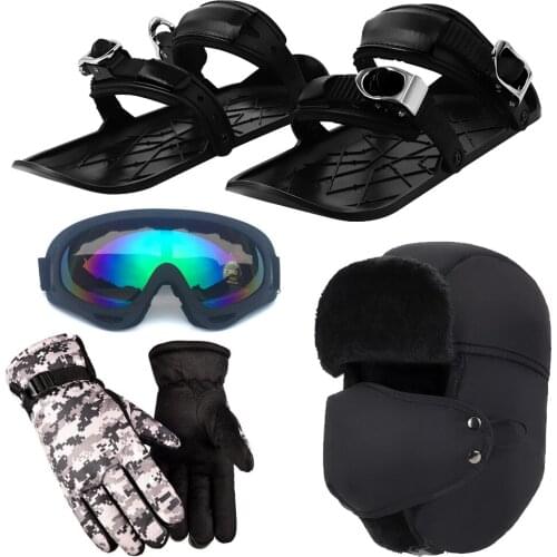 VIP Drop Shipping Mini Ski Skates Snow Shoes Mini Ski Skates for Snow The Short Skiboard Snowblades