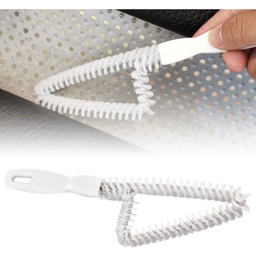 Track Cleaning Brush Triangle Window Groove Gap Sliding Door Dirt Cleaner