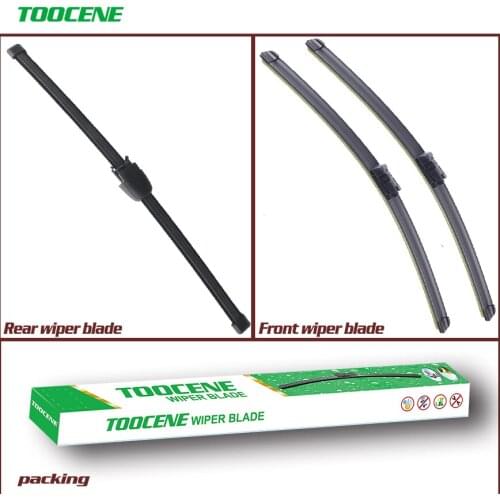 Front And Rear Wiper Blades For Skoda Roomster 2006 -2016 Auto Windshield windscreen Wiper Car Accessories 21+21+13