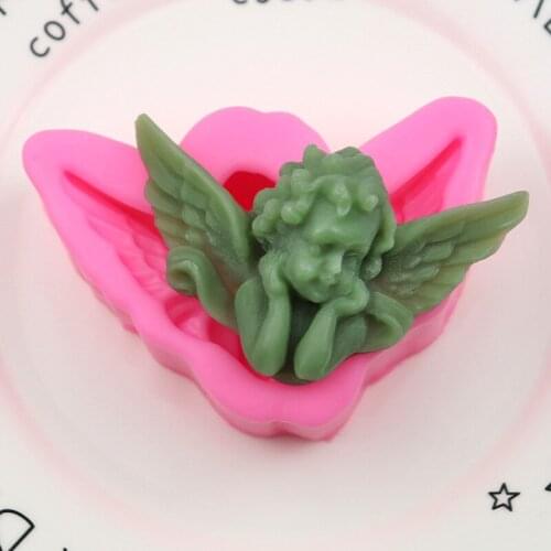 Angel Baby Silicone Soap Mold Chocolate Fondant Pudding Gummy Cake Decoration Tools Silicon Moulds Baking Accessories