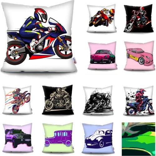 Super Soft Short Plush Sofa Cushion Cover Car Motorcycle Throw Pillow Case Pillows Covers Pillow Case for Sofa Home Pillowcase