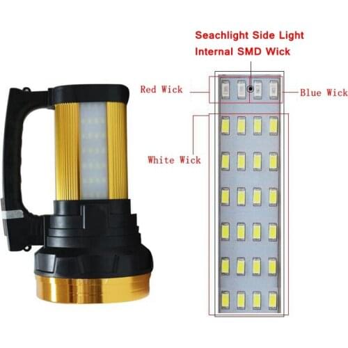 Led Searchlight 18650 Torch Lantern Powerful Searchlight Led USB Rechargeable Work Light LED Portable Spotlight Searchlight