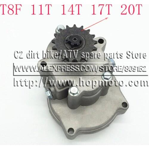 T8F 11T 14T 17T 20T Tooth Clutch Drum Gear Box Sprocket 33cc 43cc 49cc Ty Rod II Go Kart Mini Moto Dirt Bike Scooter Xtreme