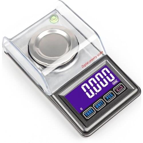 0.001g Precision Digital Milligram Scale 20g 30g 50g Mini Electronic USB Weight Balance Touch Screen Gold Jewelry Carat Scale