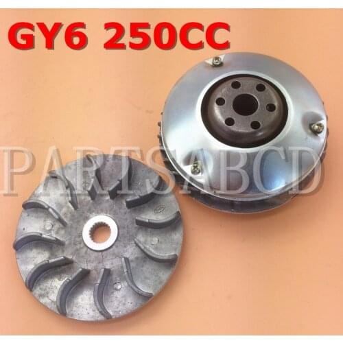 PARTSABCD GY6 250CC CLUTCH VARIATOR For GY6 250CC Moped Scooter Go kart ATV Quad