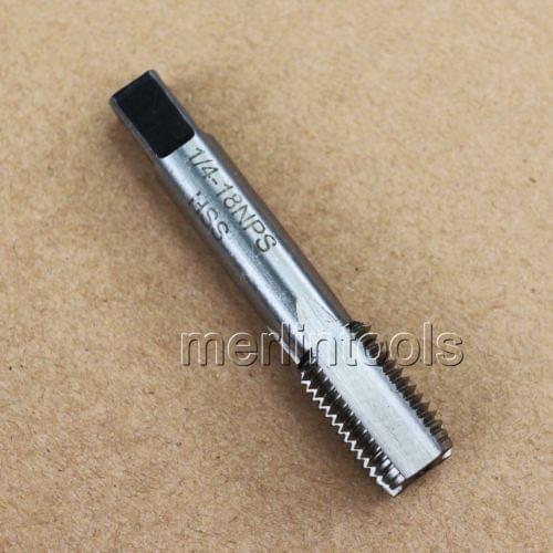 1/4" - 18 HSS NPS Straight Thread Pipe Tap