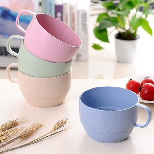 1@#1pcs Small Cup Cups Degrees Rotated With Handle Trainning Feeding Safe Leakproof Infant Water