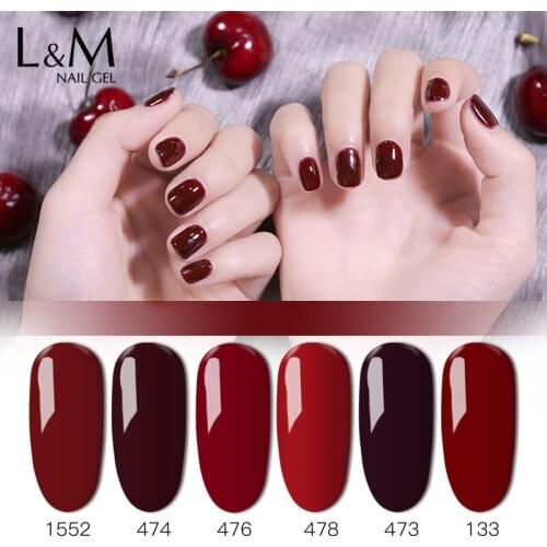 1pc IDO Nails Classic Red Color Series Gel Nail Polish High quality Soak Off UV Nail Gel Last more than a month
