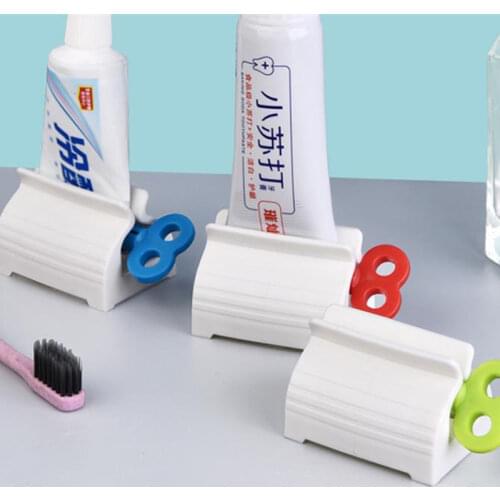 1Pc Home Plastic Toothpaste Tube Squeezer Easy Dispenser Rolling Holder Tooth Cleaning Accessories Bathroom Supply