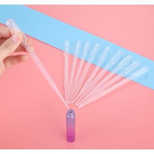 10pcs 3ml Reusable Plastic Straws Refilling Plastic Bottle Spray Perfume BottleTravel Needle Tube Dispensing Required Tools