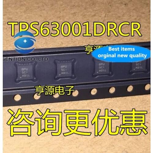 10PCS Battery management IC TPS63001DRCR TPS63001 silk-screen BPU offering in stock 100% new and original