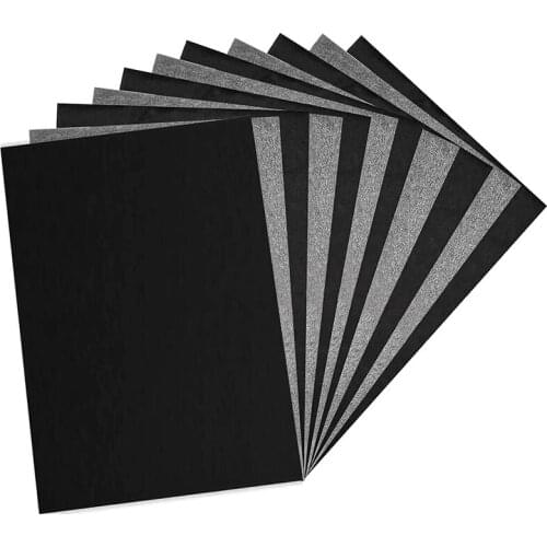 100 Sheets Carbon Paper, Black Graphite Paper for Tracing Patterns Onto Wood, Paper, Canvas, and Other Crafts Projects
