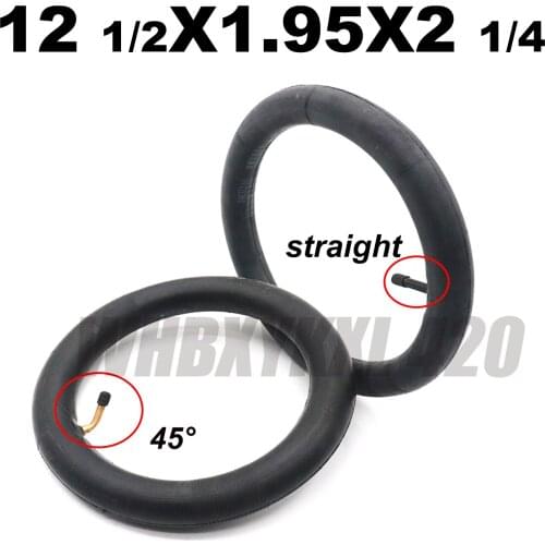 12 1/2X1.95X2 1/4 12 inch Inner Tube with straight and 45 degree valve For Mini Rocket Bike Durable Material Wear Resistance