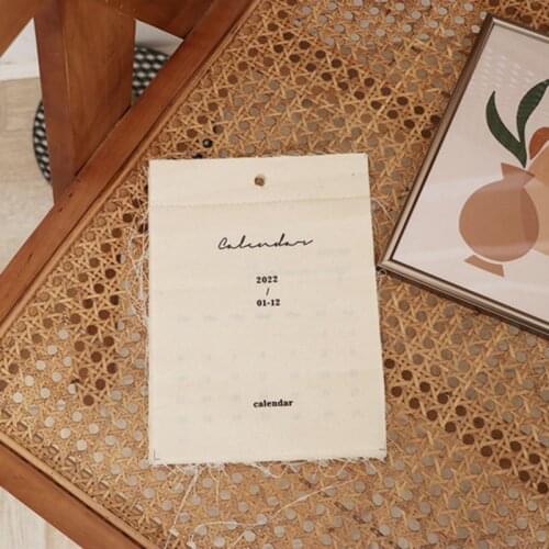 2021 Calendar Cotton Linen Ins Literature And Art Retro Ornaments Home Decor Decoration Accessories Photo Props