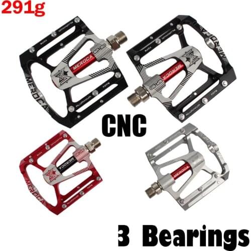 3 Bearings Antiskid New Design Mountain Bike BMX Fix Gear Bike Pedal Plate Pedal Cr Mo Steel Axis MTB Cycling Pedals