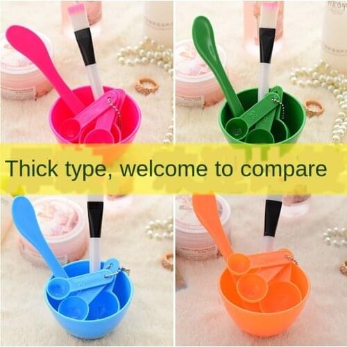 4pcs Facial Mask Mixing Tools including Mask Stick Brush Mixing Bowl Gauges for Home DIY Facial Eye Mask DIY Face Mask Bowl Set