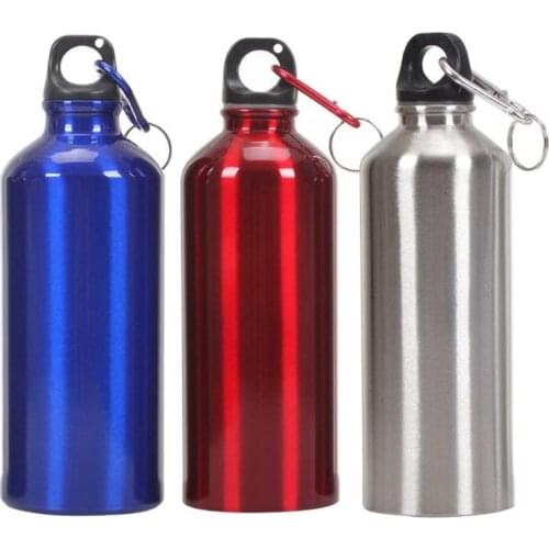 400ML 500ML 600ML Portable Outdoor Aluminum Alloy Sports Water Bottles Cycling Camping Bicycle Bike Sports Kettle with Lid