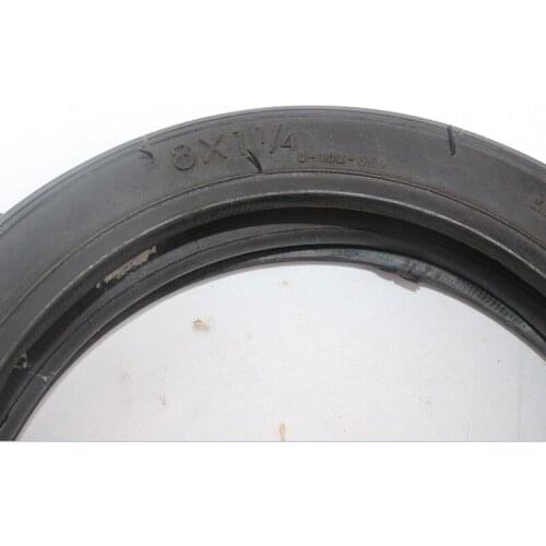 8 Inch 8X1 1/4 Scooter Tire & Inner Tube Set Bent Valve Suits A-Folding Bike Electric / Gas Scooter QINDA Tyre