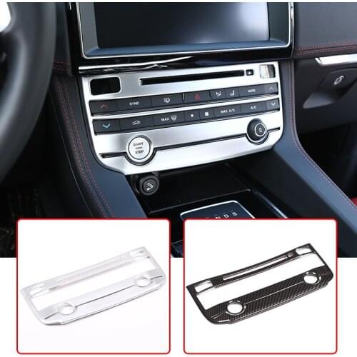 ABS Central Air Conditioning Mode Button Frame For Jaguar XE XF XEL F-PACE 2016-2018 Car Accessory