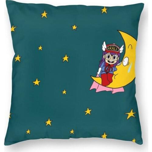 Arale Dr Slump Manga Cushion Cover Sofa Decoration Anime Square Throw Pillow Case 45x45cm Office Cojines Decorativos