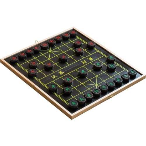 Large Rosewood Portable Chinese Chess Creativity Folding Board Interactive Game Chess Hardcover Brettspiel Family Games EK50QL