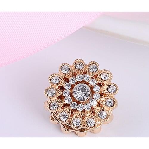 Women crystal flower magnet brooches new brand muslim shawl scarf hijab scarf pins clip accessories mujer broche 48pcs/lot