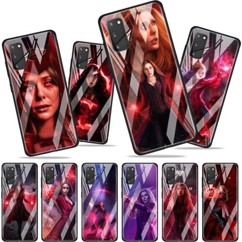Scarlet Witch Marvel for Samsung Galaxy S20 FE Ultra Note 20 S10 Lite S9 S8 Plus Luxury Tempered Glass Phone Case Cover