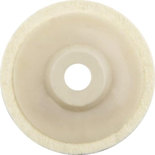 For Car Woodwork Wheel Disc Tool For angle grinder 12mm Wool Felt Beige 4inch New Practical Accessories Buffing Replacement