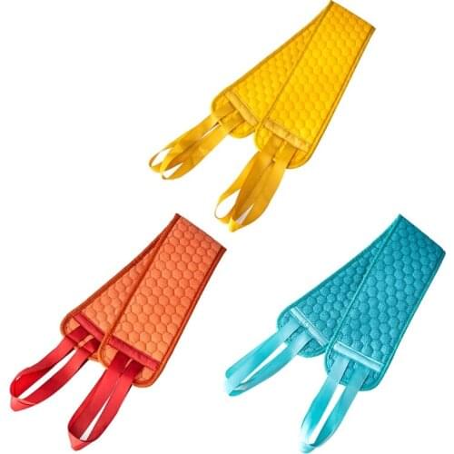 Double-sided Long Pull Back Strip Bath Rubbing Towel Eco-friendly Easy To Use Deep Clean Exfoliating Back Scrubber For Shower