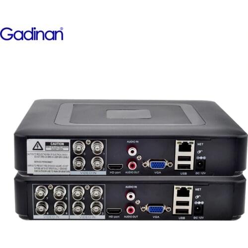 Gadinan Hybrid 4CH 8CH AHD 5MP Mini DVR NVR H.265X XVR Video Recorder for Analog AHD Camera Camera HDMI Onvif Surveillance DVR