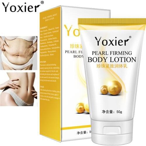 50g Body Skin Care Cream Hydrolyzed Pearl Firming Body Lotion Slimming Cellulite Massage Remove Stretch Marks Cream Treatment