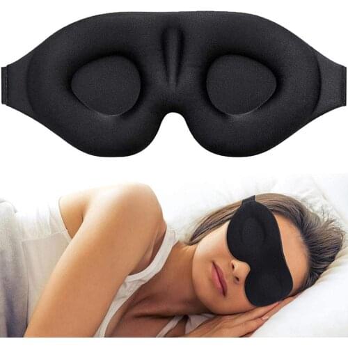 Eye Mask for Sleeping 3D Contoured Cup Blindfold Concave Molded Night Sleep Mask Block Out Light with Women Men