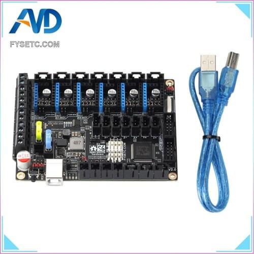 S6 V2.0 Board 32 Bit Control Board Support 6X TMC Drivers For Uart/SPI Flying Wire XH Connector VS F6 V1.3 SKR V1.3 Mainboard