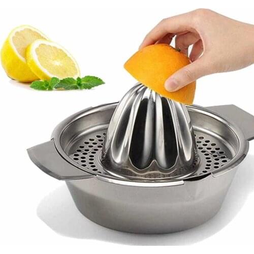 Mini Juicer Handhold Orange Lemon Juice Maker Stainless Steel Manual Squeezer Press Squeezer Citrus Juicer Multifunction Kitchen