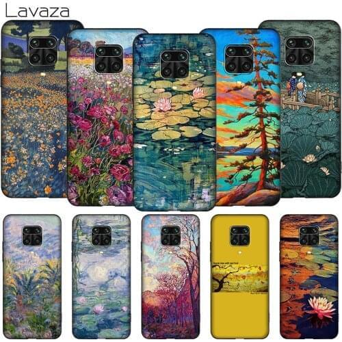 Lavaza K90 Monet Garden Lotus TPU Soft Case for Redmi Note 5 6 6A 7 7A 8 8T 8A 9 9A 9C 9S K20 K30 Poco X2 Pro Max