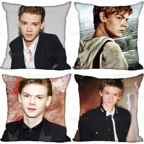 New Thomas Sangster Pillow Case For Home Decorative Silk Pillows Cover Invisible Zippered Throw PillowCases 40X40,45X45cm 0318