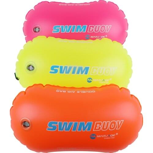 Swimming buoy double airbag open air water safety swimming buoy dry bag suitable for swimming safety equipment in water parks #W
