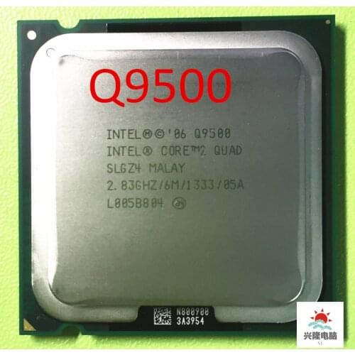 Intel Core 2 Quad Q9500 CPU Processor (2.83Ghz/ 6M /1333GHz) Socket 775 Desktop CPU (working 100% Free Shipping)