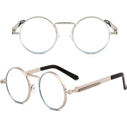 Retro Round Spring Decoration Men Reading Glasses +0.75 +1 +1.25 +1.5 +1.75 +2 +2.25 +2.5 +2.75 +3 +3.25 +3.5 +3.75 +4 To +6