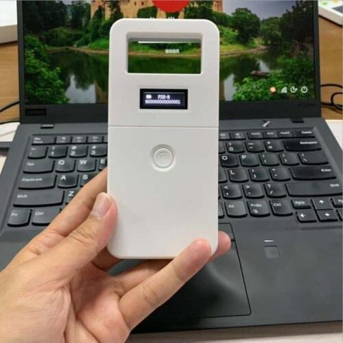 Rfid 134.2KHz reader ISO11784/5 FDX-B rfid animal scanner animal syringe pet microchip injector rfid tag animal identification