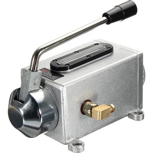 Y-8 Hand Manual Pump Lubrication Punching Oil Pump CNC Milling Machine Manual Hand Pump Oiler 0.5L CNC 6mm Double Outlet Port